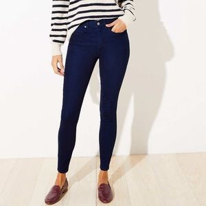 NWT LOFT COZY DENIM JEGGINGS IN INDIGO